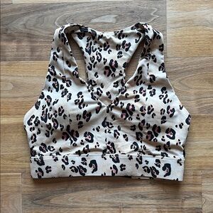 Leopard Print Women's Top/Sports Bra by Fabletics